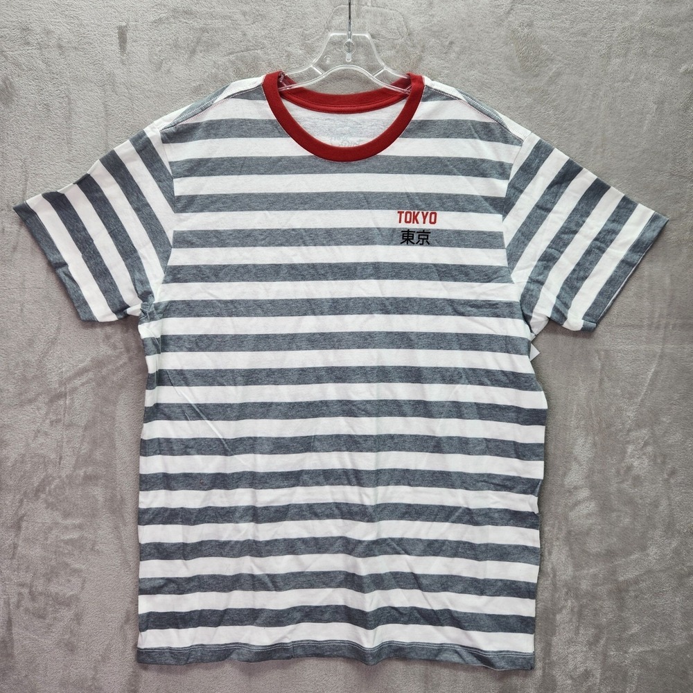 Neon Riot Unisex Sz 2XL Tokyo Striped T-Shirt Graphic Print‎ Short Sleeve Casual
